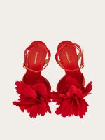 Ferragamo Flower embellished high heel sandal